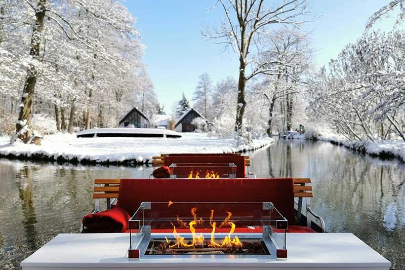 Kamin-Kahnfahrt am Spreehafen Burg